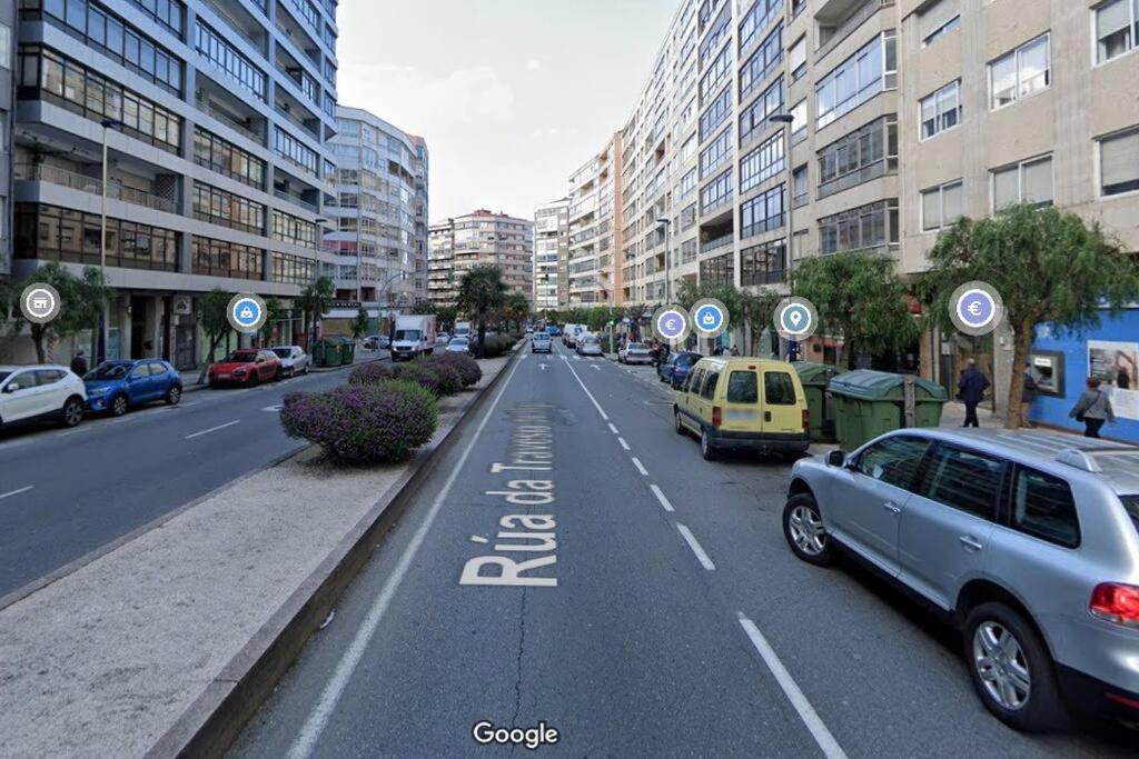 Espacioso Piso Con Garaje Cerca Del Centro De Віго Екстер'єр фото